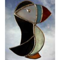 Stained Glass Puffin Suncatcher thumbnail