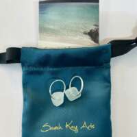 Shetland Sea Glass Hoop Earrings thumbnail