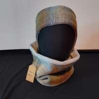 Green Blue and Brown Shetland Tweed Headband thumbnail
