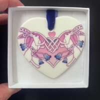 Valentine Hares Heart Hanger thumbnail