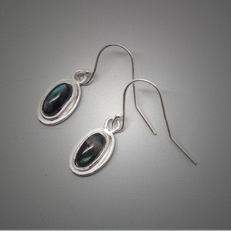 Ammonite Oval Earrings