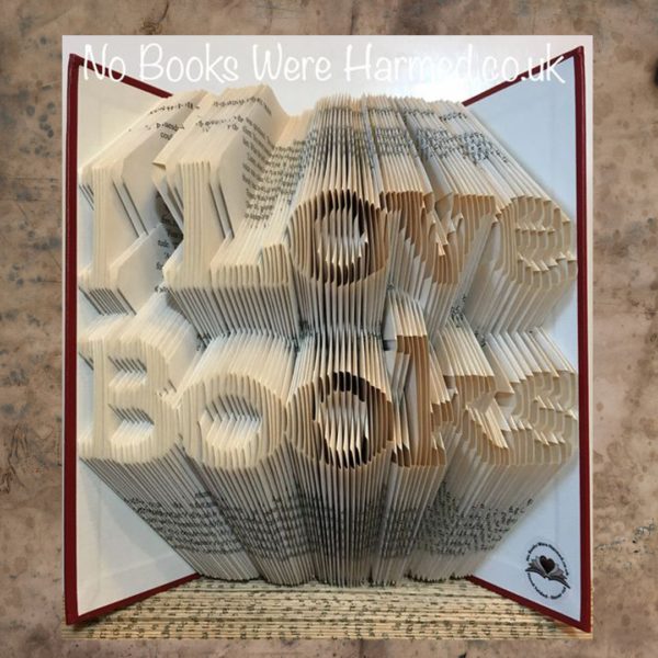 I Love Books Book Sculpture