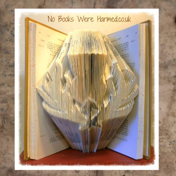 Fancy Thistle Book Sculpture
