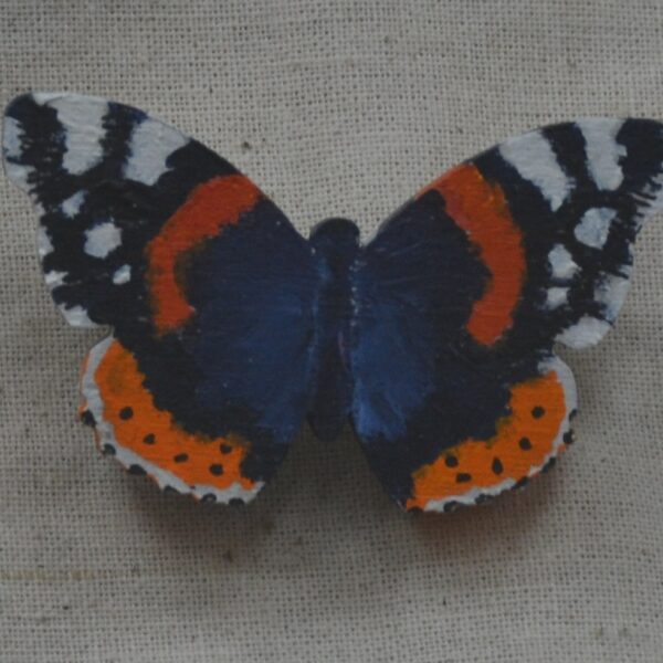 Red Admiral Butterfly Brooch