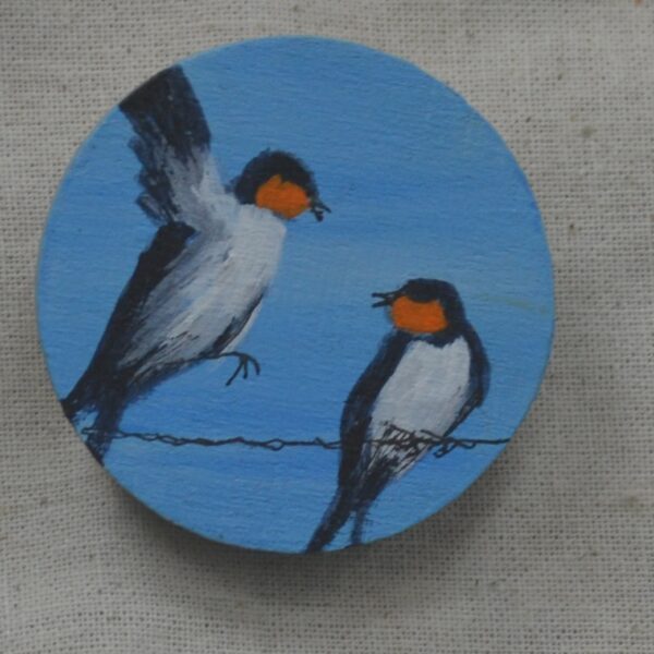 Swallows Brooch