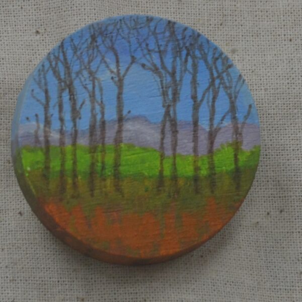 Trees and Mountain Brooch
