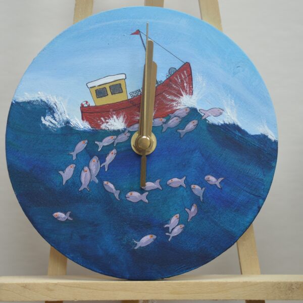 Fishing Wall Clock