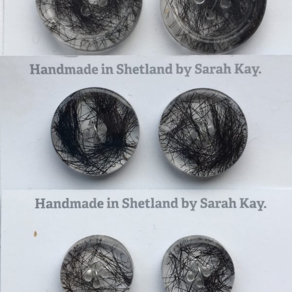 Shetland Pony Hair Buttons Small