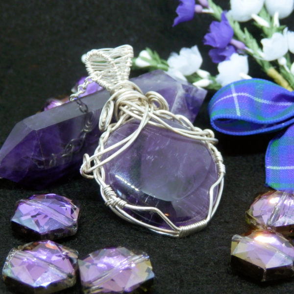Star Amethyst Gemstone Necklace