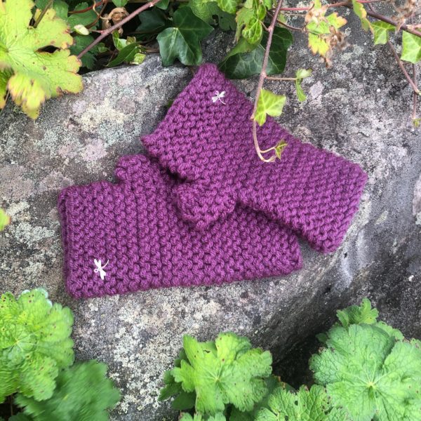 Deep Purple Wrist Warmers