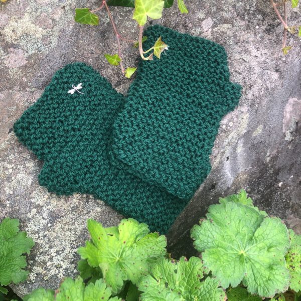 Dark Green Wrist Warmers