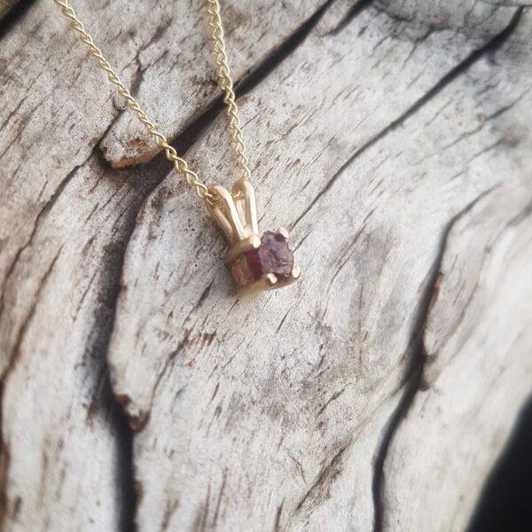 Garnet Gold Pendant