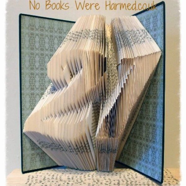 Milestone Number Book Sculpture