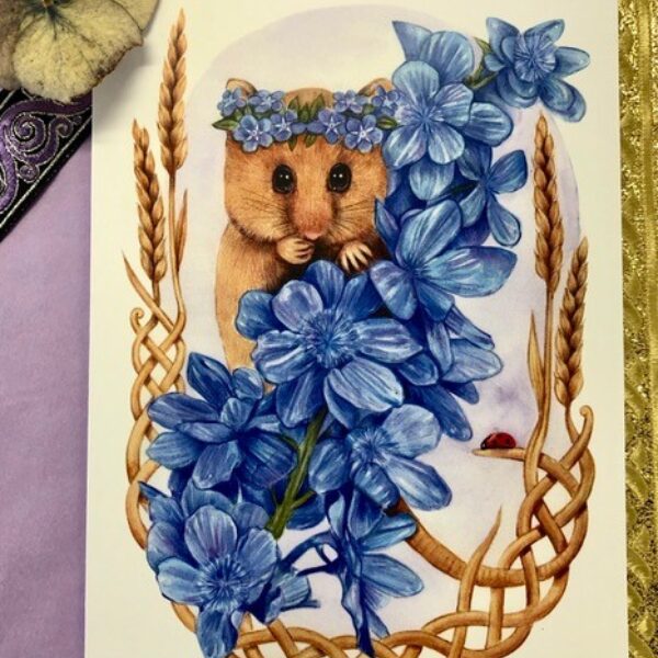 Hazel Dormouse Card