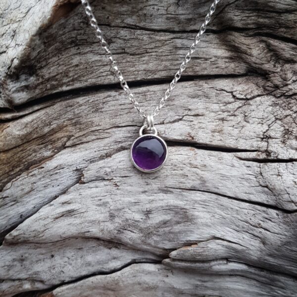 Amethyst Heart Necklace
