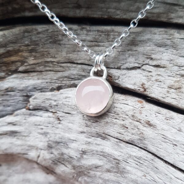 Rose Quartz Heart Necklace