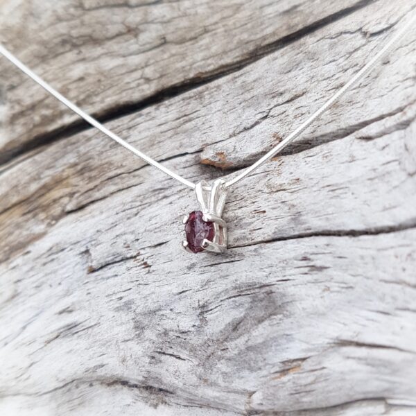 Garnet Necklace 3-4 mm
