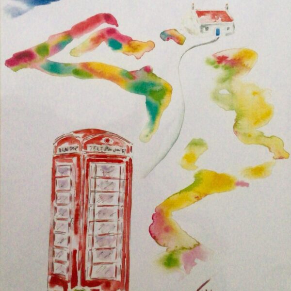 Telephone Kiosk and Croft Print