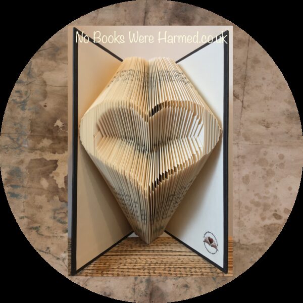 Open Heart Book Sculpture