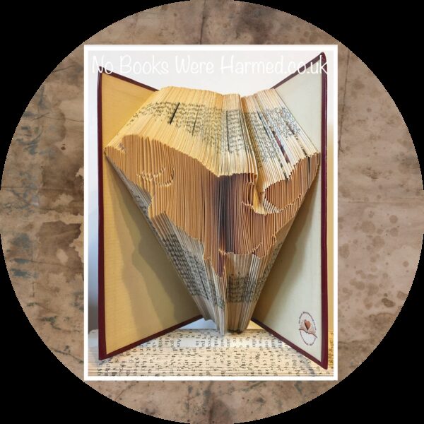 Salmon Book Sculpture