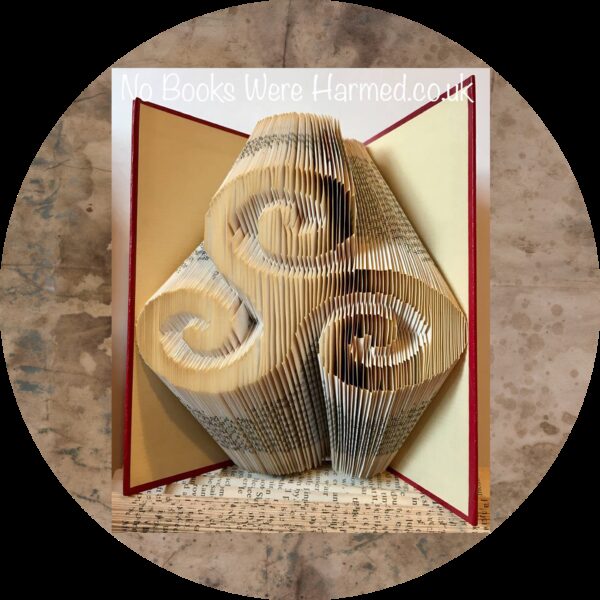 Triskelion Book Sculpture