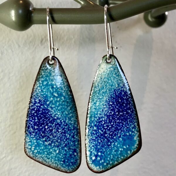 Blue Speckle Earrings