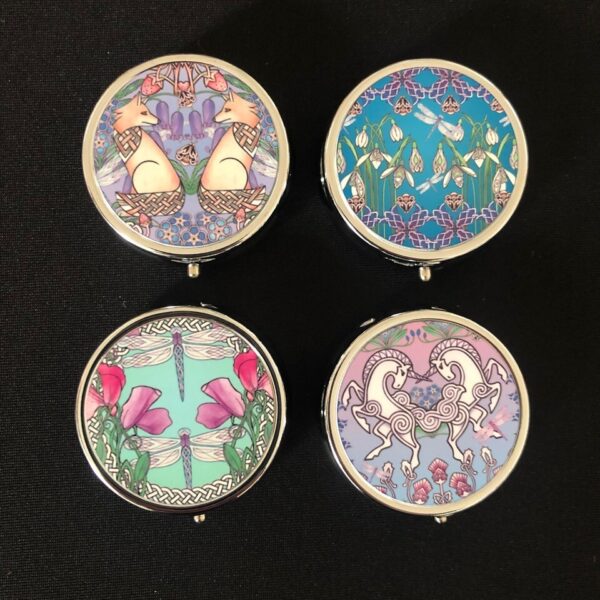 Snowdrops and Harebells Pill Box