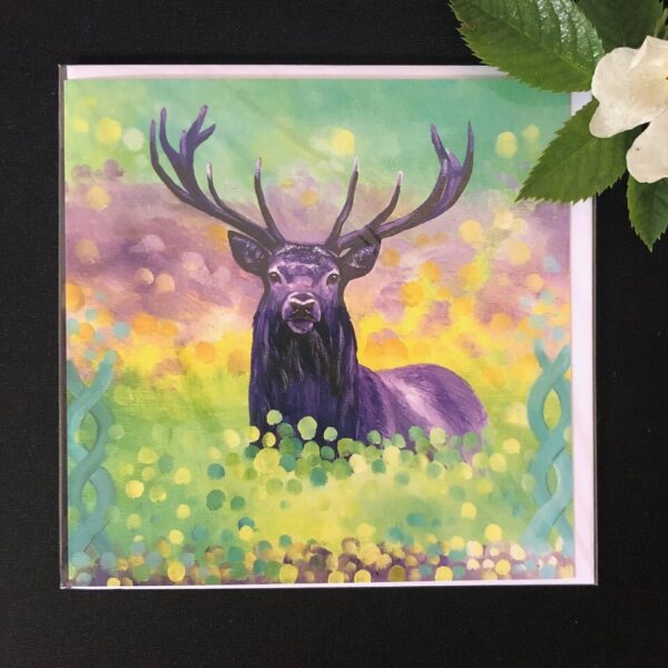 Celtic Stag Card