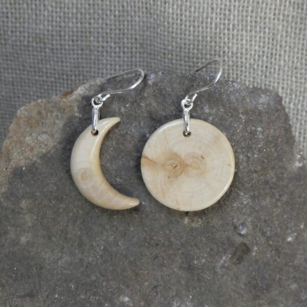Holly Wood Sun and Moon Earrings