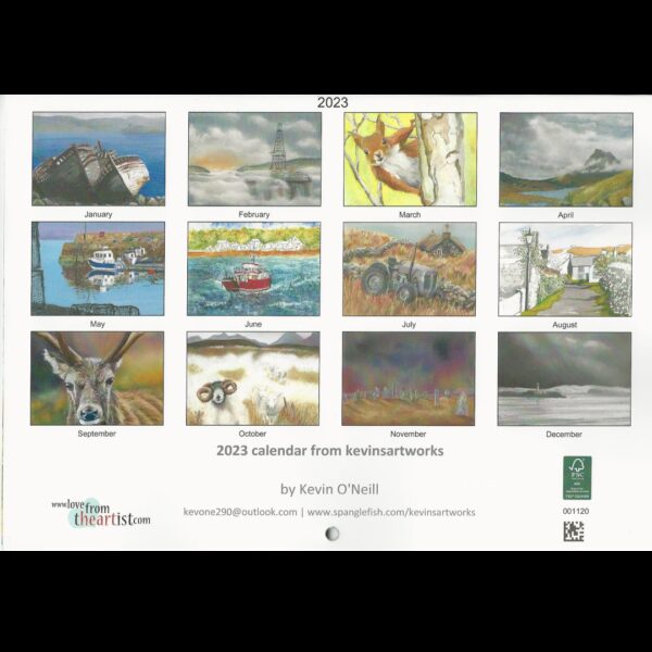 Scenes and Animals of Scotland 2023 Calendar