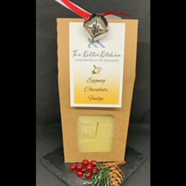 Eggnog Chocolate Fudge