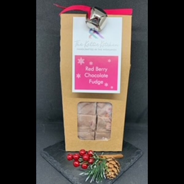 Red Berry Chocolate Fudge