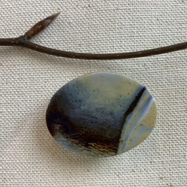 Oncoming Storm Ceramic Brooch