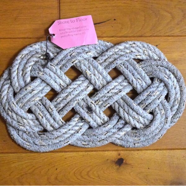 Grey, Yellow and Black Ocean Floor Mat