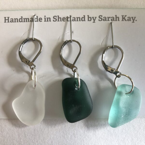 Shetland Sea Glass Stitch Marker - Knitting Ring
