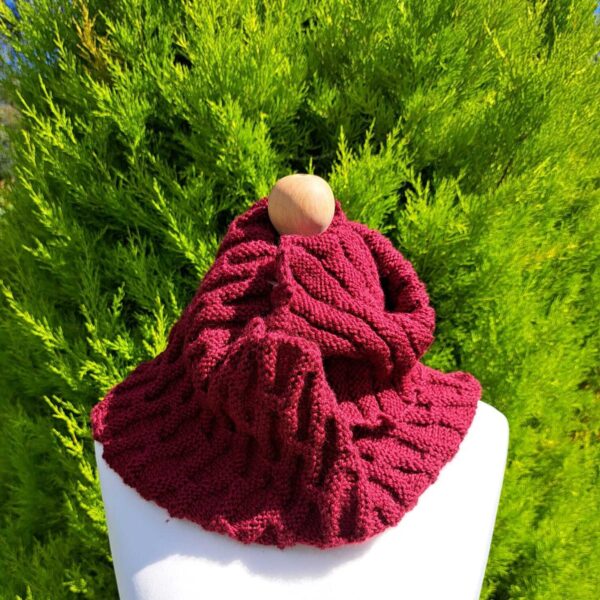 Red Infinity Cowl Scarf