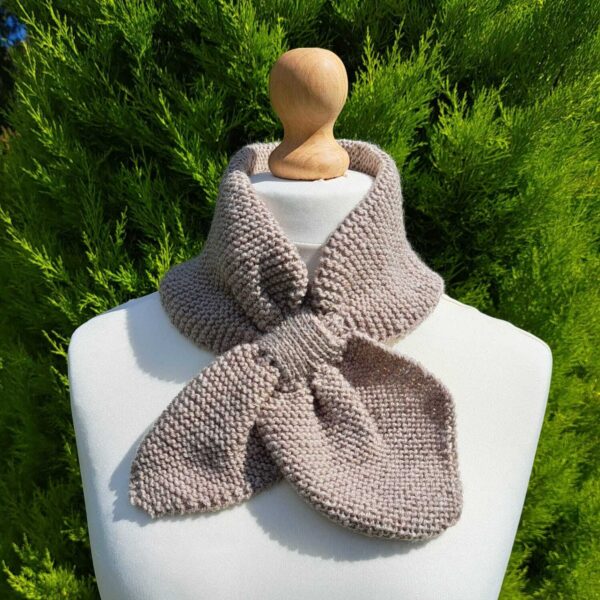 Taupe Vintage Style Scarf