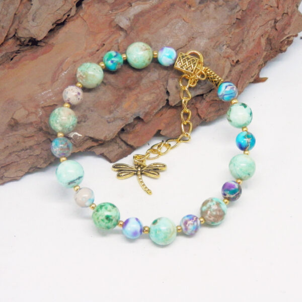 Imperial Jasper Memory Wire Bracelet