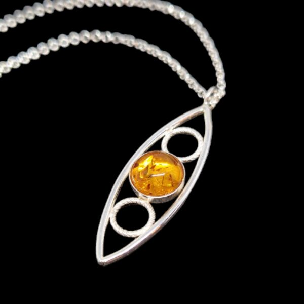 Amber Encircled Necklace