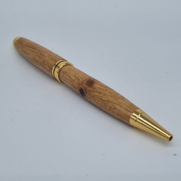 Oak and Gold Twist Pen