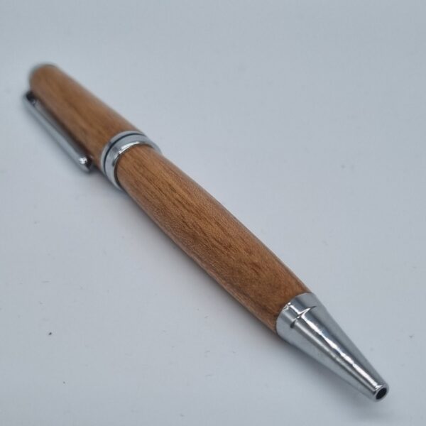 Elm and Chrome Twist Pen