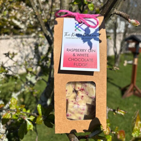 Raspberry Gin Chocolate Fudge