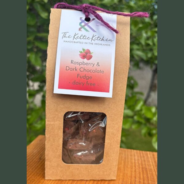 Raspberry and Dark Chocolate Fudge