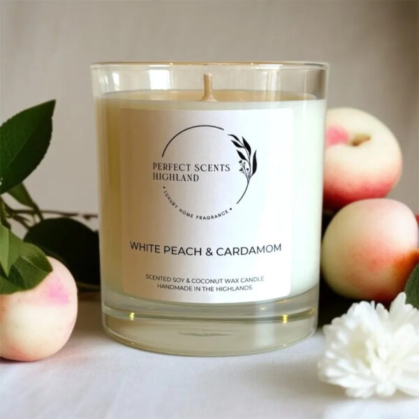 White Peach and Cardamom Candle