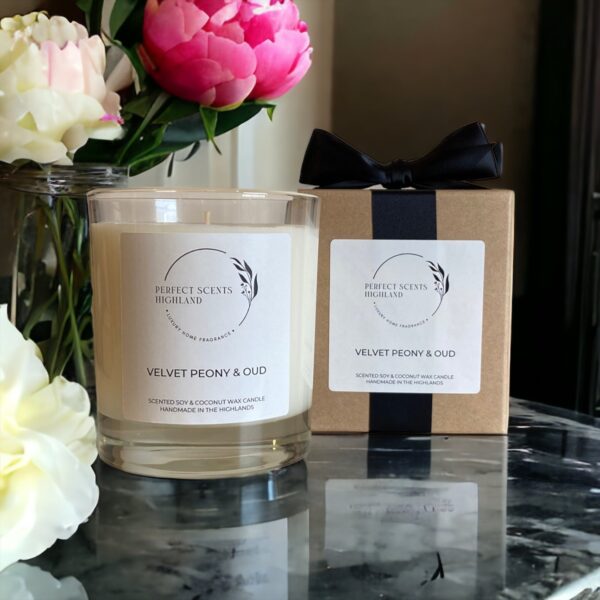 Velvet Peony and Oud Candle