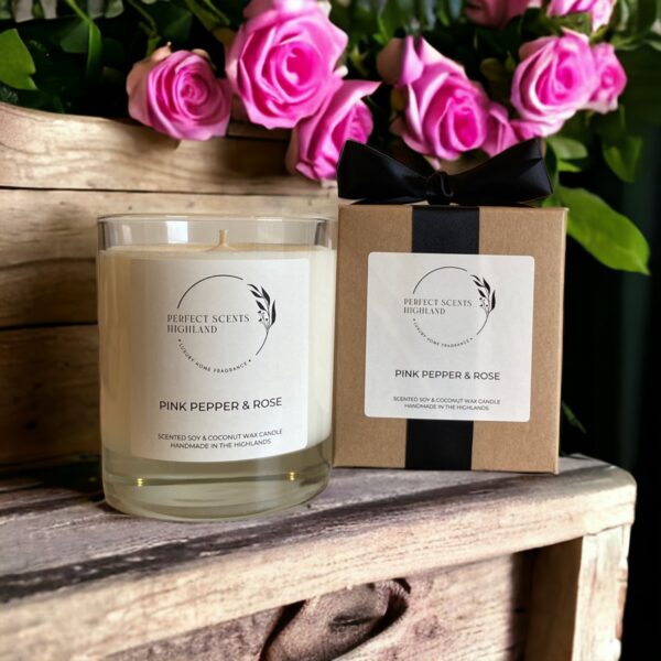 Pink Pepper and Rose Candle