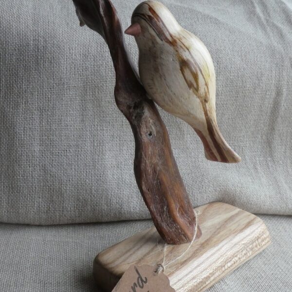 Spalted Beech Bird Sculpture