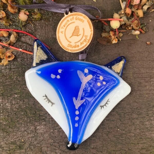 Bohemian Blue Fox Decoration -  No Box