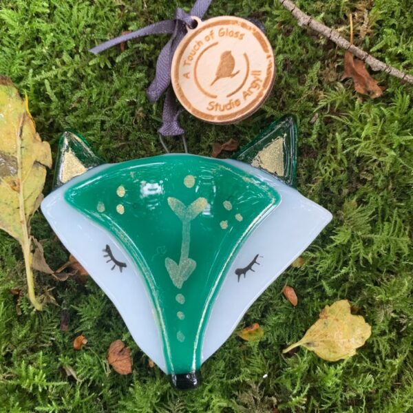 Bohemian Teal Fox Decoration -  No Box