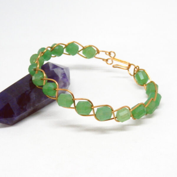 Aventurine Celtic Braid Bracelet